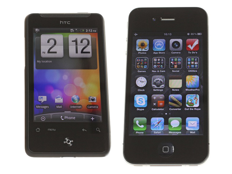 HTC Gratia vs iPhone
