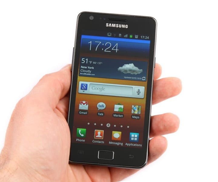 дизайн Samsung Galaxy S II
