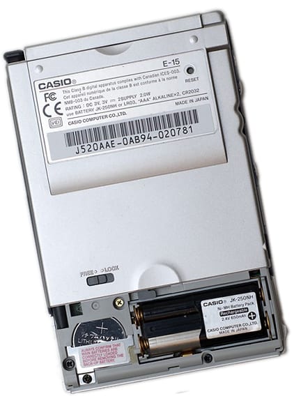 батарейный отсек КПК Pocket Viewer корпорации Casio