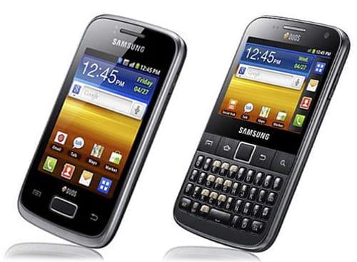 Samsung Galaxy Y Duos и Y Pro Duos