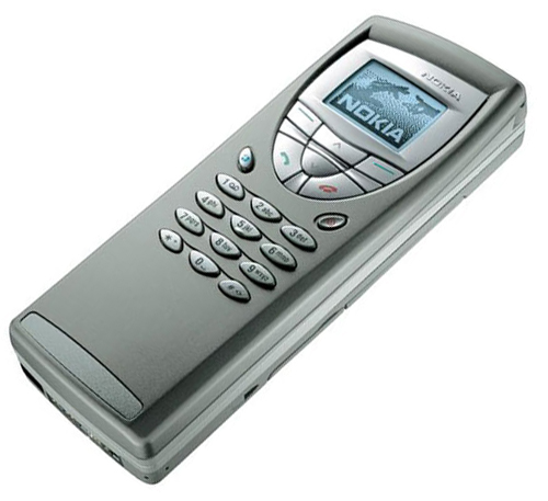 Вид на телефонную часть коммуникатора Nokia 