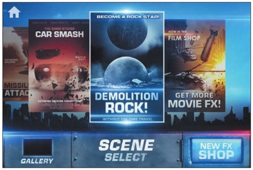 Выбор сюжета для наложения на видео в Action Movie FX