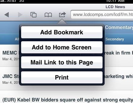 В меню «Закладка» (Add Bookmark) можно указать название и адрес закладки
