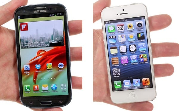iPhone 5 vs. Samsung Galaxy S III - внешний вид