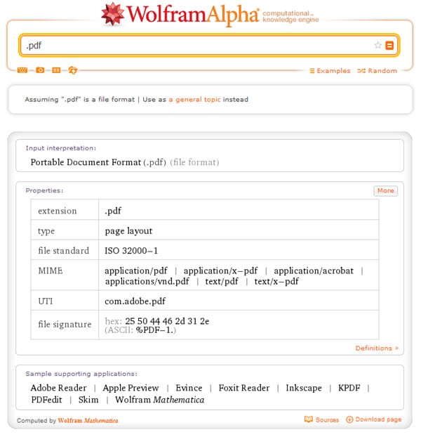 сайт Wolfram Alpha