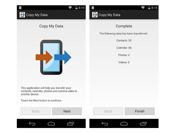приложение для Android Copy My Data